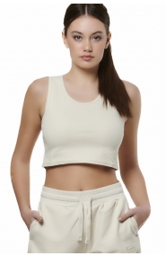 ΓΥΝΑΙΚΕΙΟ WAFFLE CROP ΑΜΑΝΙΚΟ