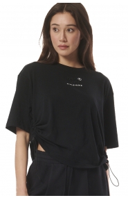 ΓΥΝΑΙΚΕΙΟ ΦΑΡΔΥ T-SHIRT ΜΕ ΡΥΘΜΙΖΟΜΕΝΑ ΚΟΡΔΟΝΙΑ 