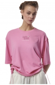ΓΥΝΑΙΚΕΙΟ ΦΑΡΔΥ T-SHIRT ΜΕ ΡΥΘΜΙΖΟΜΕΝΑ ΚΟΡΔΟΝΙΑ 