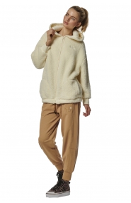 ΓΥΝΑΙΚΕΙΑ OVERSIZED SHERPA ΖΑΚΕΤΑ ΜΕ ΚΟΥΚΟΥΛΑ
