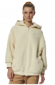 ΓΥΝΑΙΚΕΙΑ OVERSIZED SHERPA ΖΑΚΕΤΑ ΜΕ ΚΟΥΚΟΥΛΑ