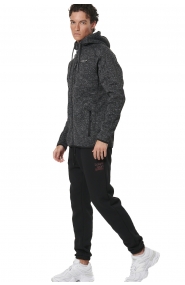 ΑΝΔΡΙΚΗ KNIT FLEECE ΖΑΚΕΤΑ ΜΕ ΚΟΥΚΟΥΛΑ