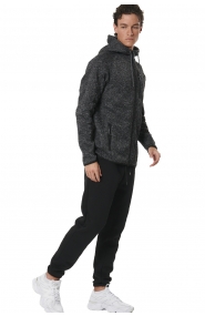 ΑΝΔΡΙΚΗ KNIT FLEECE ΖΑΚΕΤΑ ΜΕ ΚΟΥΚΟΥΛΑ