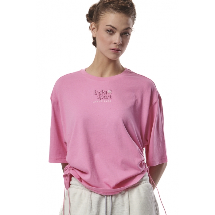 ΓΥΝΑΙΚΕΙΟ ΦΑΡΔΥ T-SHIRT ΜΕ ΡΥΘΜΙΖΟΜΕΝΑ ΚΟΡΔΟΝΙΑ 