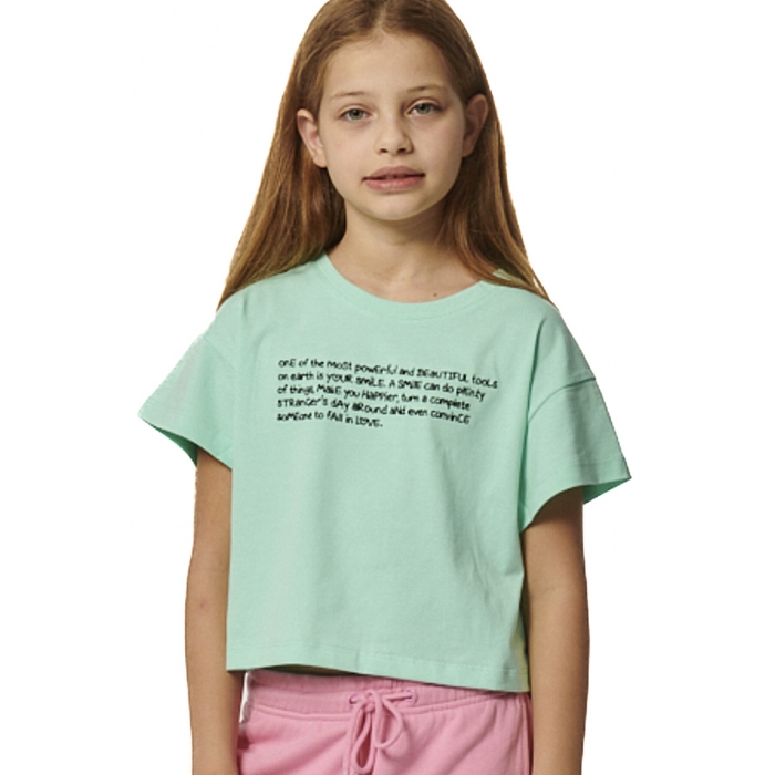 ΠΑΙΔΙΚΟ CROPPED T-SHIRT ΓΙΑ ΚΟΡΙΤΣΙΑ