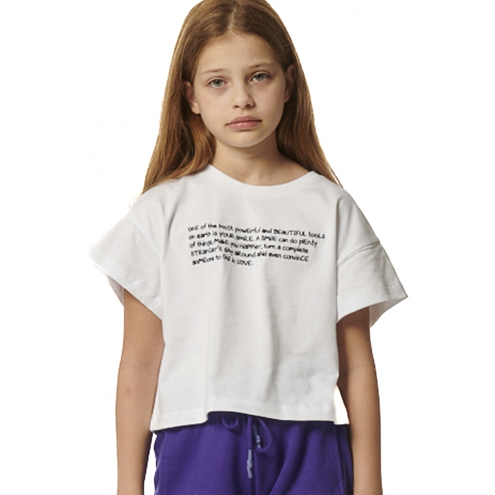 ΠΑΙΔΙΚΟ CROPPED T-SHIRT ΓΙΑ ΚΟΡΙΤΣΙΑ
