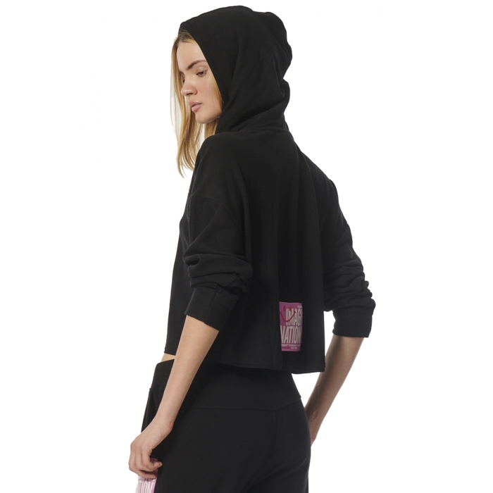 ΓΥΝΑΙΚΕΙΟ YOGA CROPPED ΦΟΥΤΕΡ ΜΕ ΚΟΥΚΟΥΛΑ