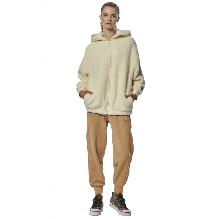 ΓΥΝΑΙΚΕΙΑ OVERSIZED SHERPA ΖΑΚΕΤΑ ΜΕ ΚΟΥΚΟΥΛΑ