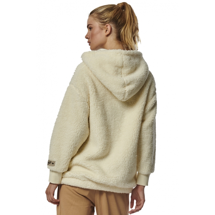 ΓΥΝΑΙΚΕΙΑ OVERSIZED SHERPA ΖΑΚΕΤΑ ΜΕ ΚΟΥΚΟΥΛΑ