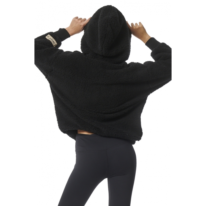 ΓΥΝΑΙΚΕΙΑ OVERSIZED SHERPA ΖΑΚΕΤΑ ΜΕ ΚΟΥΚΟΥΛΑ