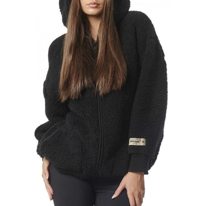 ΓΥΝΑΙΚΕΙΑ OVERSIZED SHERPA ΖΑΚΕΤΑ ΜΕ ΚΟΥΚΟΥΛΑ