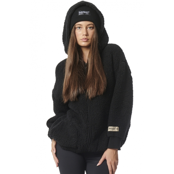 ΓΥΝΑΙΚΕΙΑ OVERSIZED SHERPA ΖΑΚΕΤΑ ΜΕ ΚΟΥΚΟΥΛΑ
