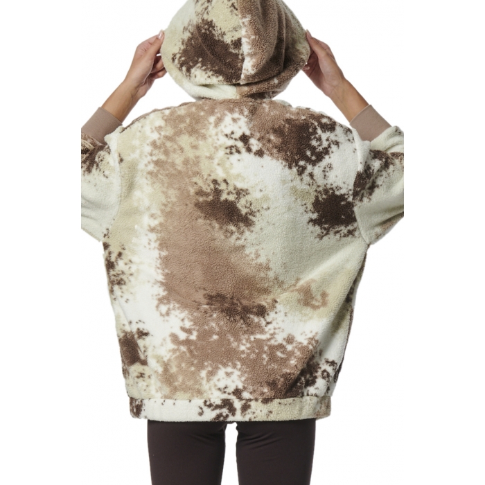 ΓΥΝΑΙΚΕΙΑ OVERSIZED SHERPA ΖΑΚΕΤΑ ΜΕ ΚΟΥΚΟΥΛΑ