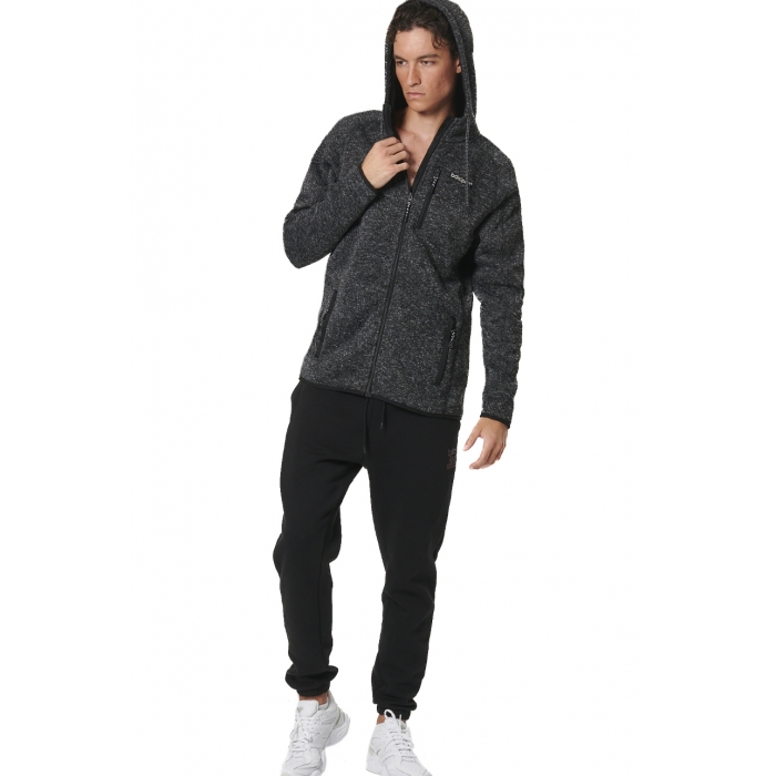 ΑΝΔΡΙΚΗ KNIT FLEECE ΖΑΚΕΤΑ ΜΕ ΚΟΥΚΟΥΛΑ