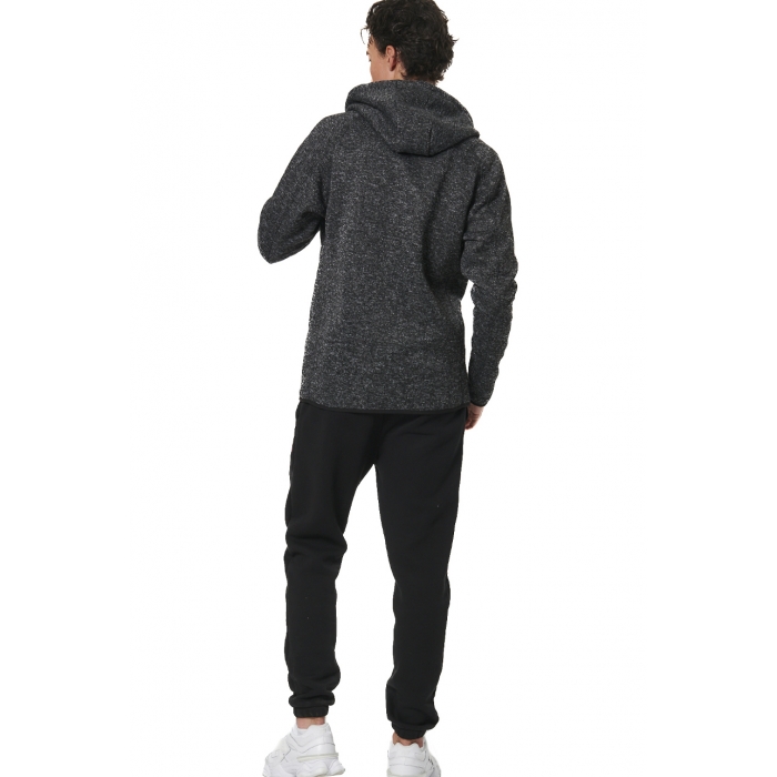 ΑΝΔΡΙΚΗ KNIT FLEECE ΖΑΚΕΤΑ ΜΕ ΚΟΥΚΟΥΛΑ